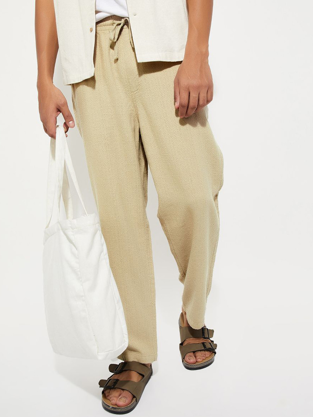 

max Men Trousers, Beige