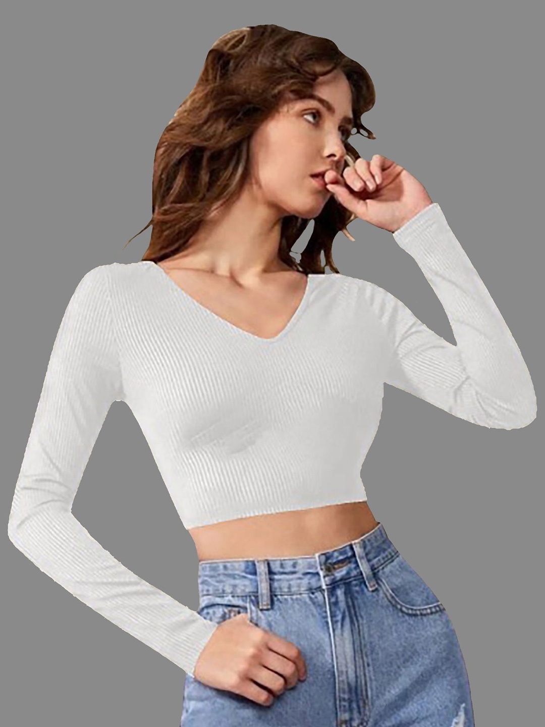 

Dream Beauty Fashion Crop Top, White