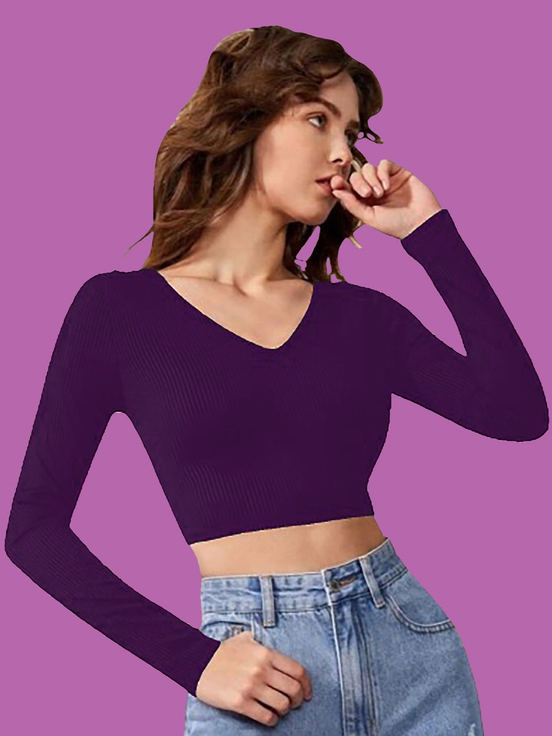 

Dream Beauty Fashion Crop Top, Purple