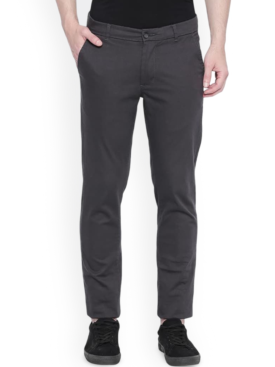 

Basics Men Comfort Trousers, Grey