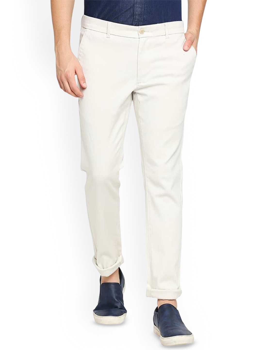 

Basics Men Comfort Trousers, Cream