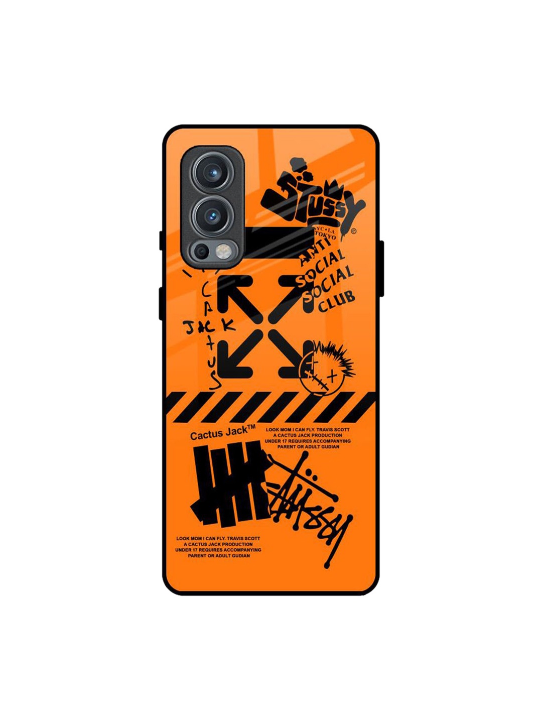 

QRIOH Typography Printed Oneplus Nord 2 Back Case Mobile Accessories, Orange