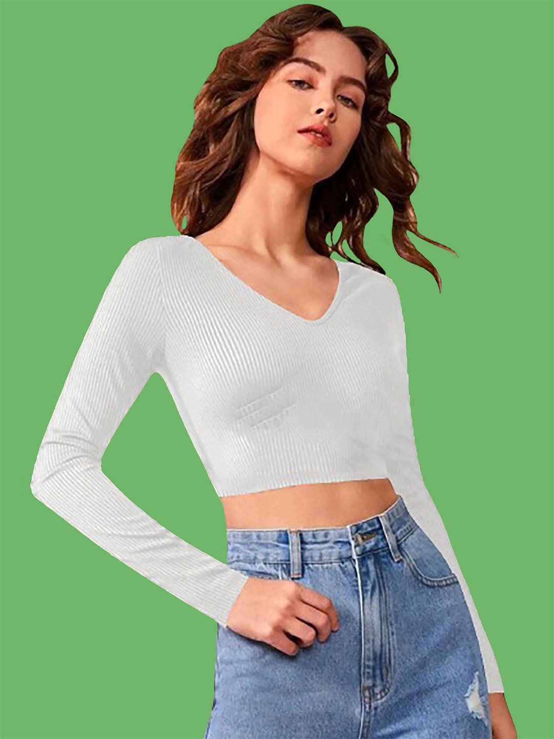 

Dream Beauty Fashion Crop Top, White