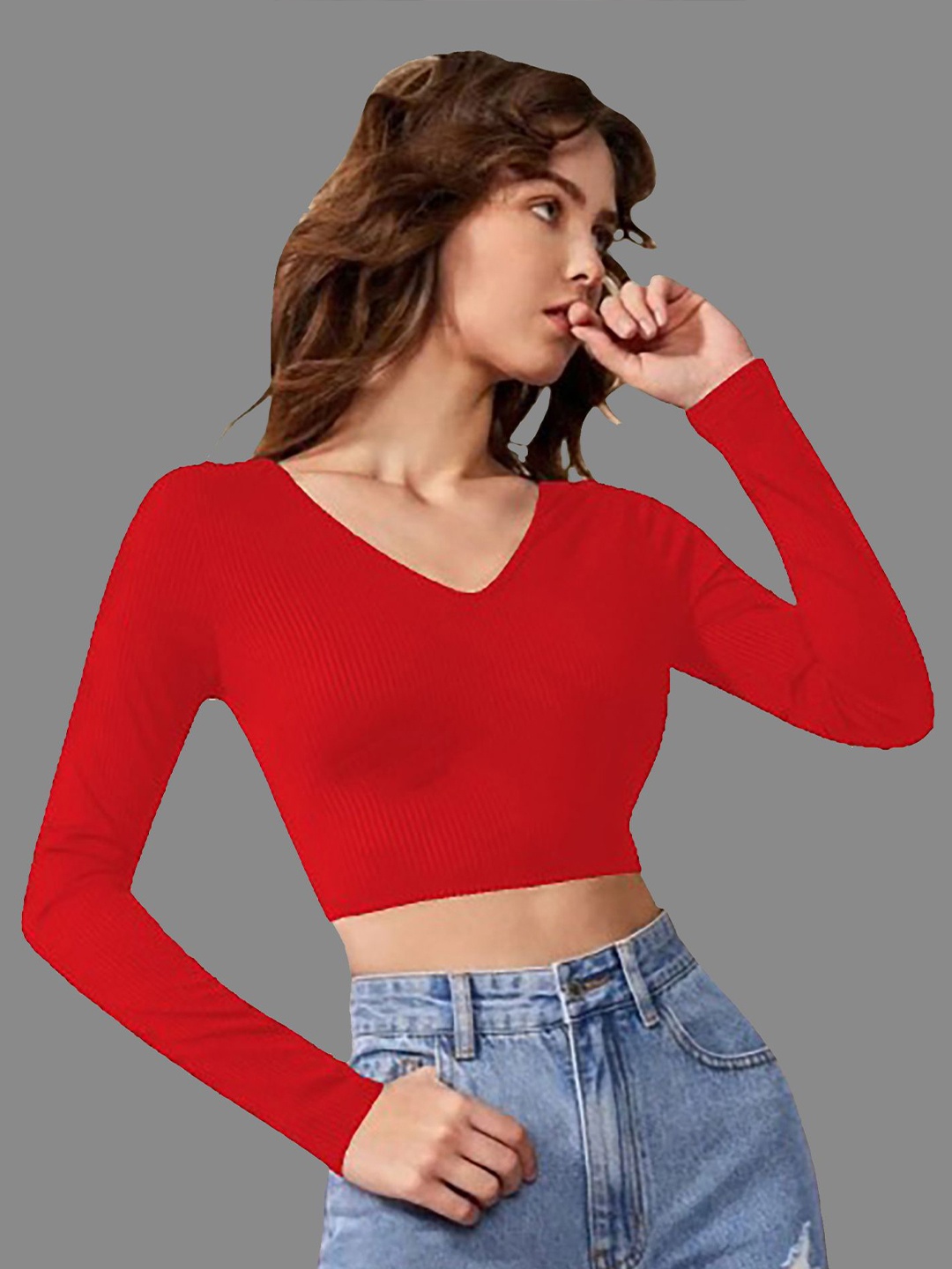 

Dream Beauty Fashion Crop Top, Red