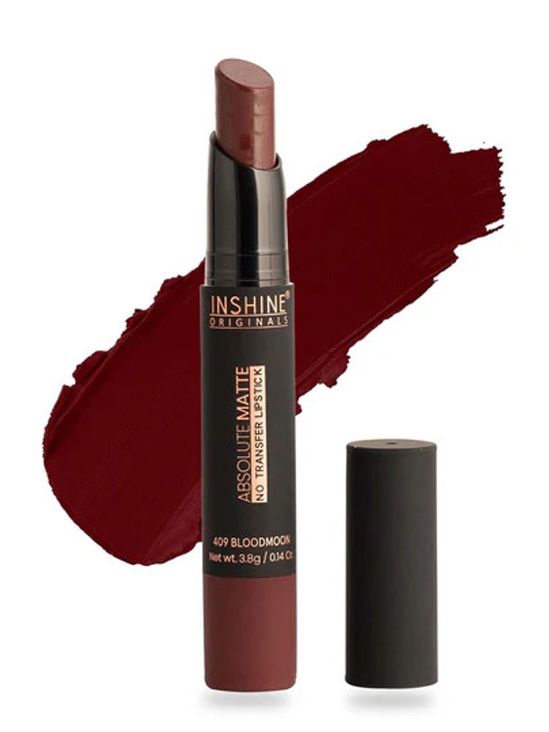 

Inshine Originals Absolute Matte No Transfer Bullet Lipstick - 3.5 g - Blood Moon 409, Maroon
