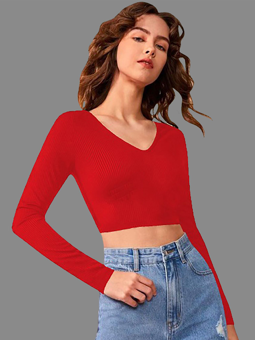 

Dream Beauty Fashion Crop Top, Red