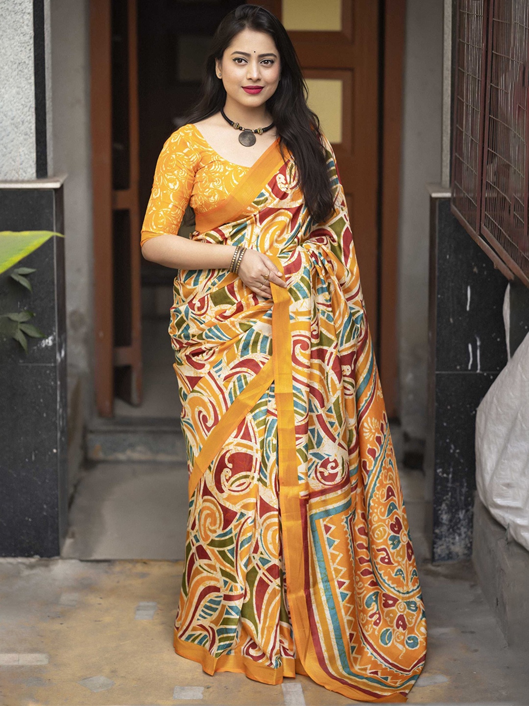

DIVASTRI Saree, Orange