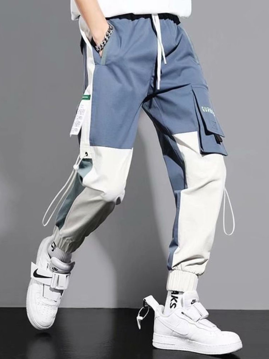

StyleCast Men Joggers Trousers, Blue