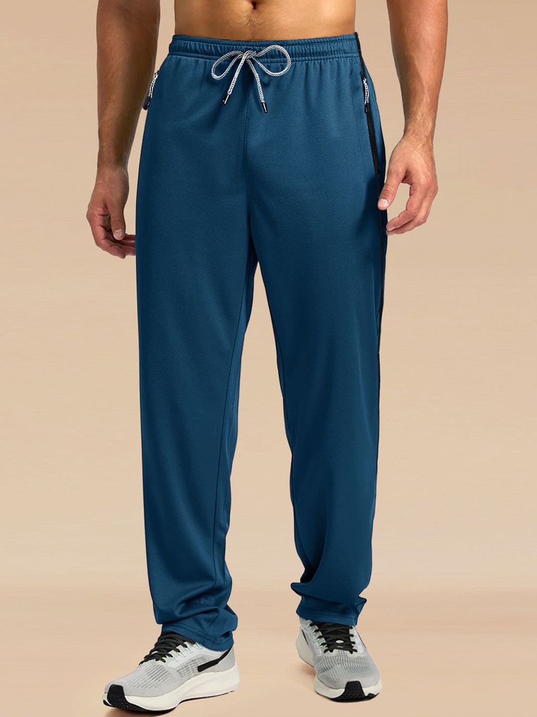 

Moda Rapido Men Mid Rise Track Pants, Blue