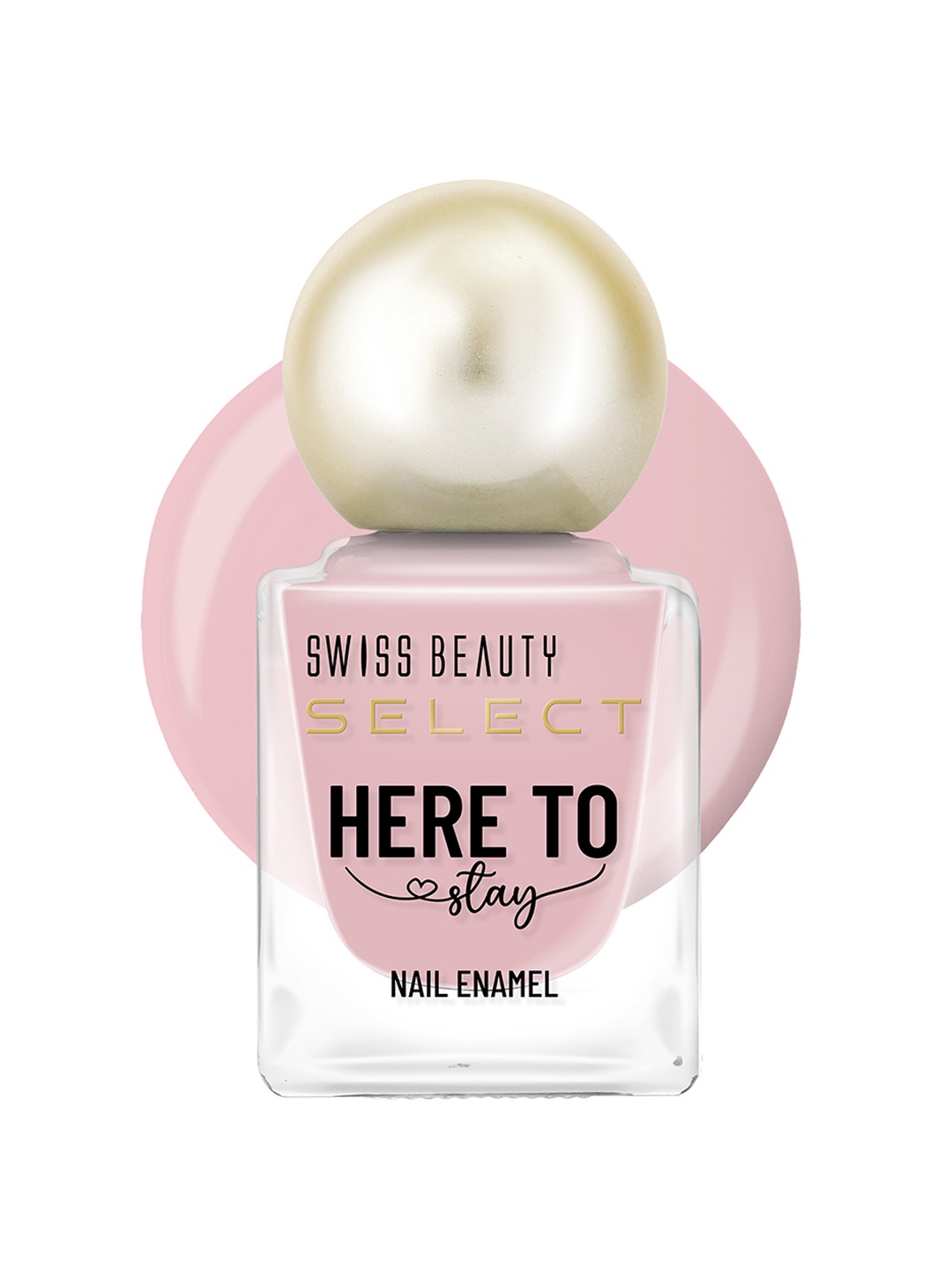 

SWISS BEAUTY Here To Stay Waterproof Nail Enamel 12ml - Milk Tea 2, Pink