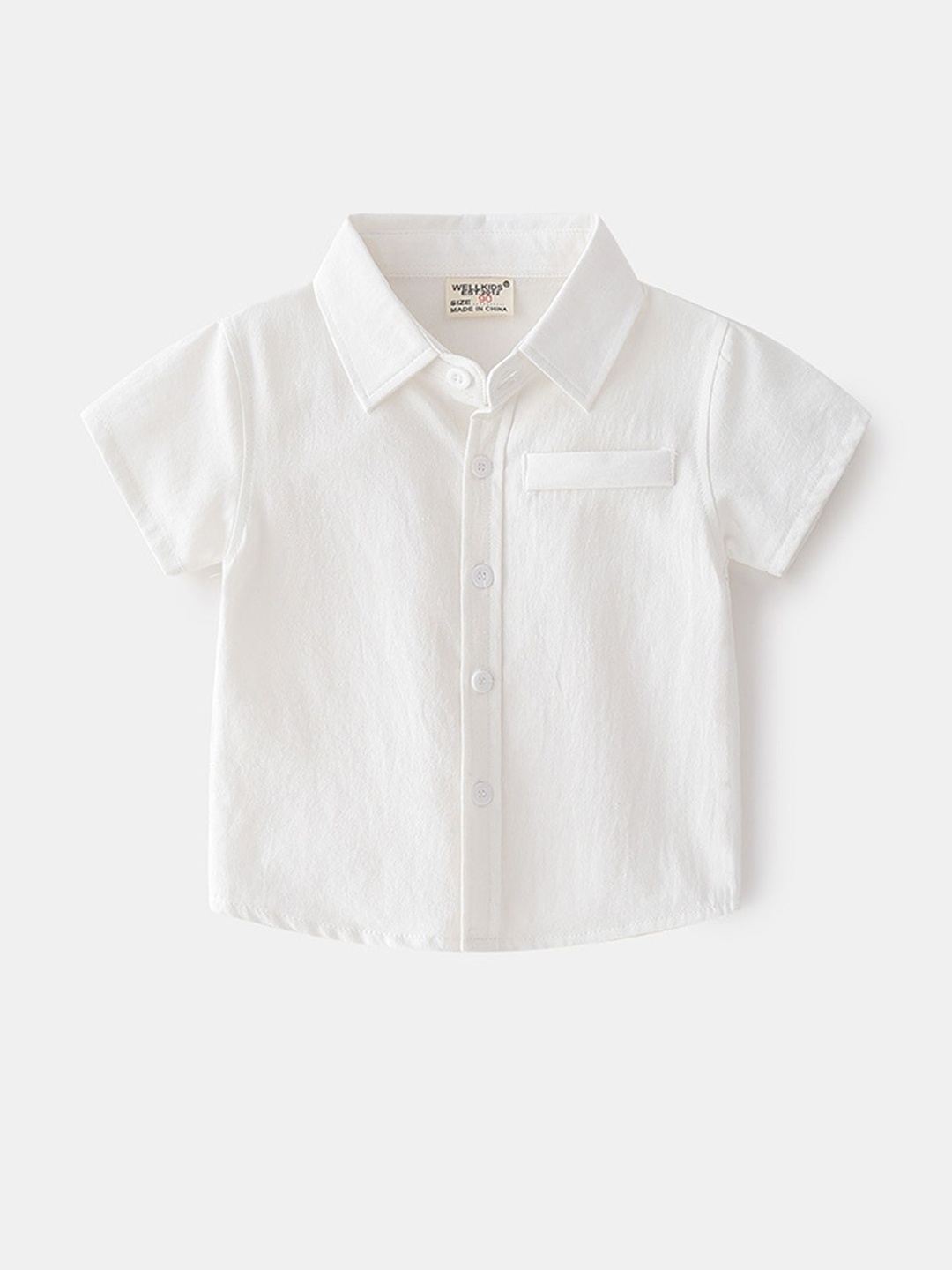

LULU & SKY Boys Opaque Casual Shirt, White
