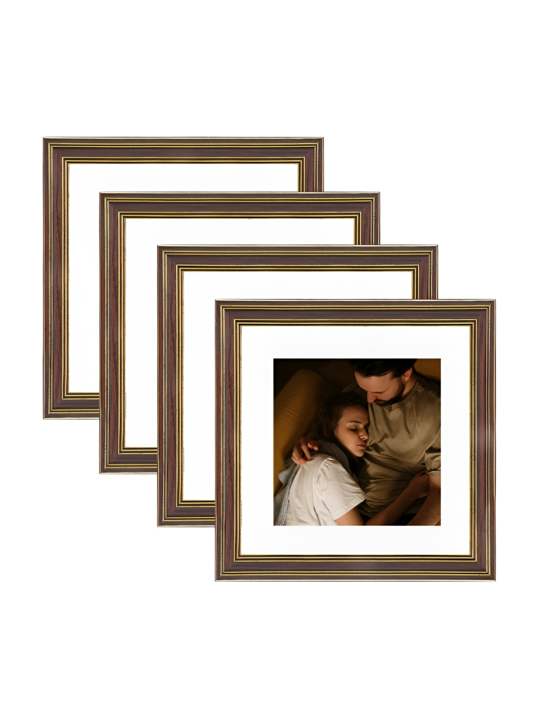

Art Street Brown & White 2 to 4 Pieces Wood Wall Photo Frames