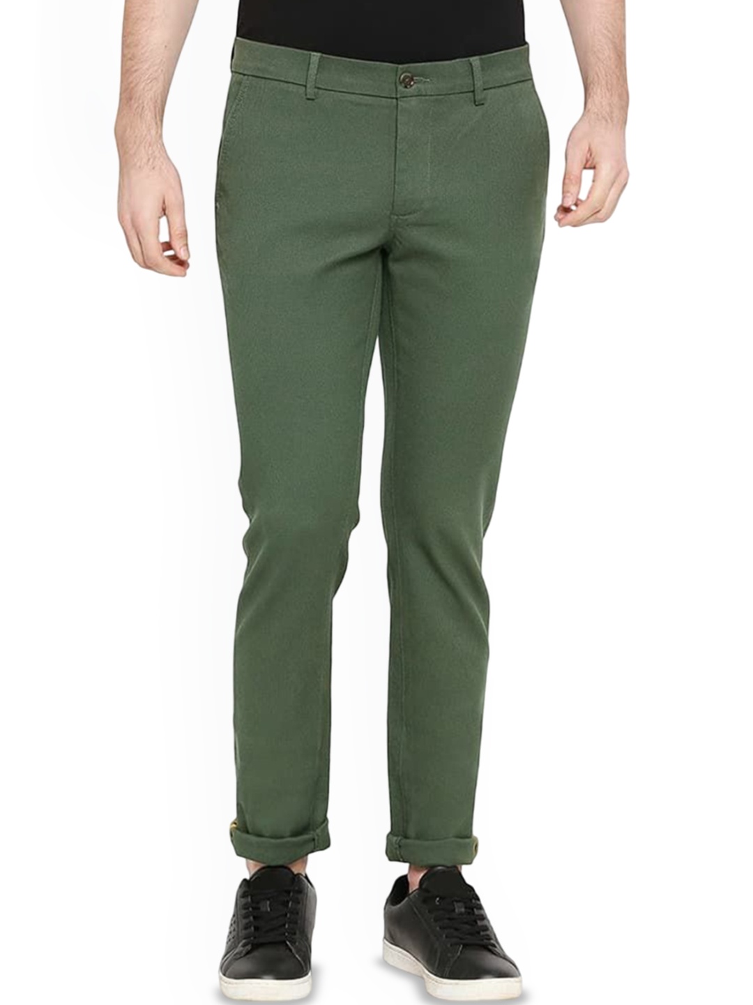

Basics Men Comfort Trousers, Olive
