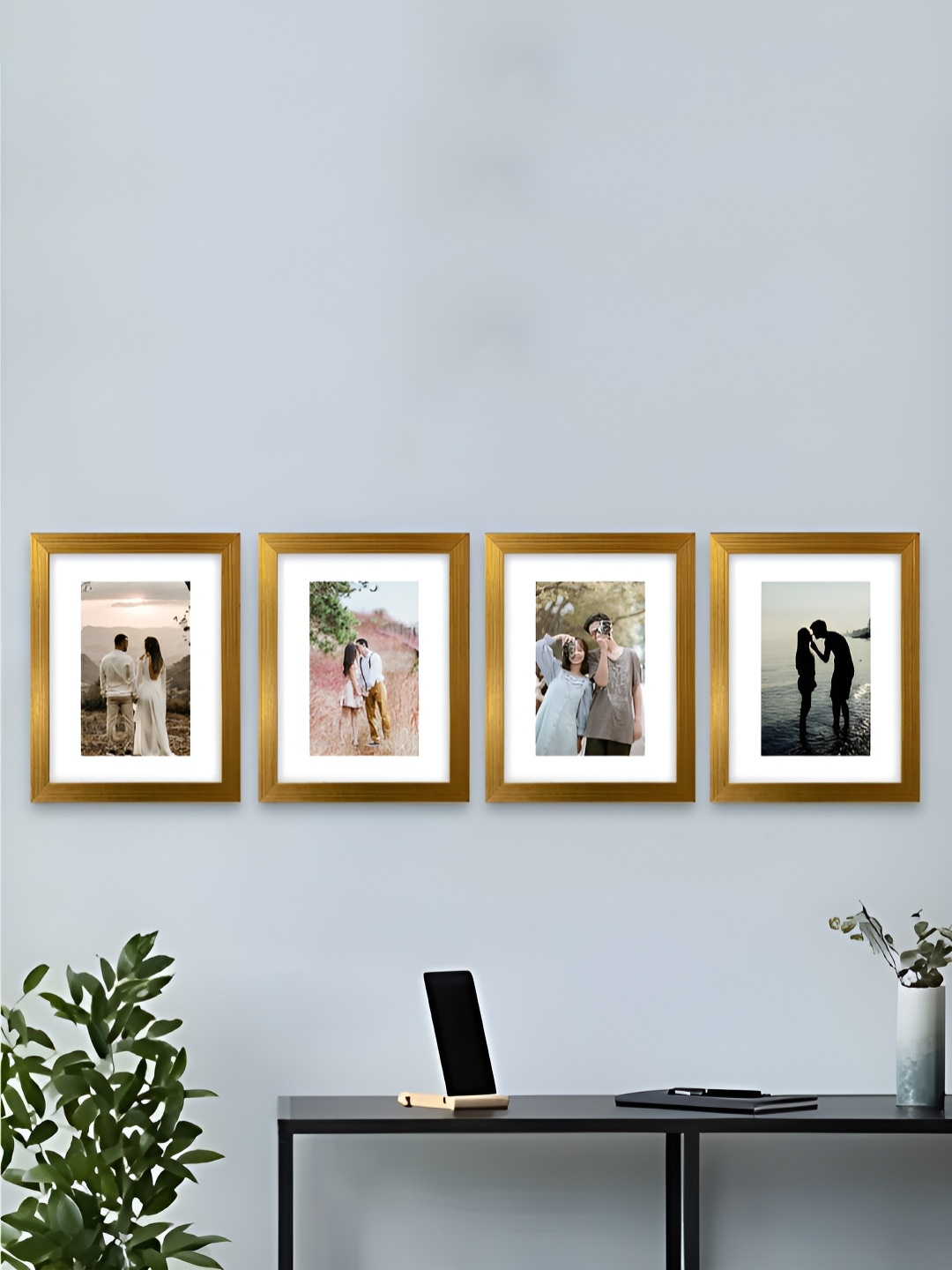 

Art Street Gold-Toned 1 Pieces MDF Table Photo Frames