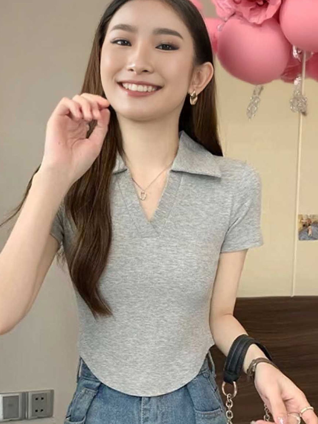 

StyleCast Top, Grey