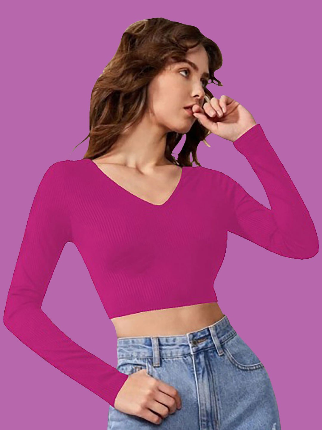 

Dream Beauty Fashion Crop Top, Pink