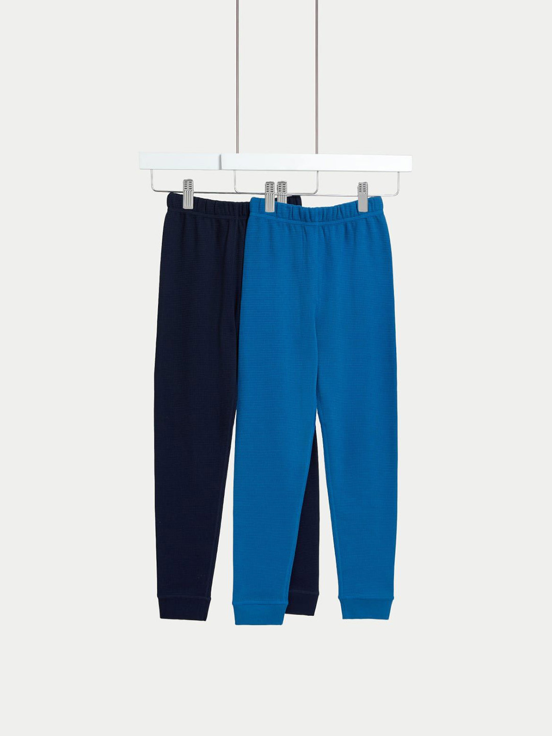 

2pk Heatgen Thermal Waffle Bottoms (2-14 Yrs), Navy blue