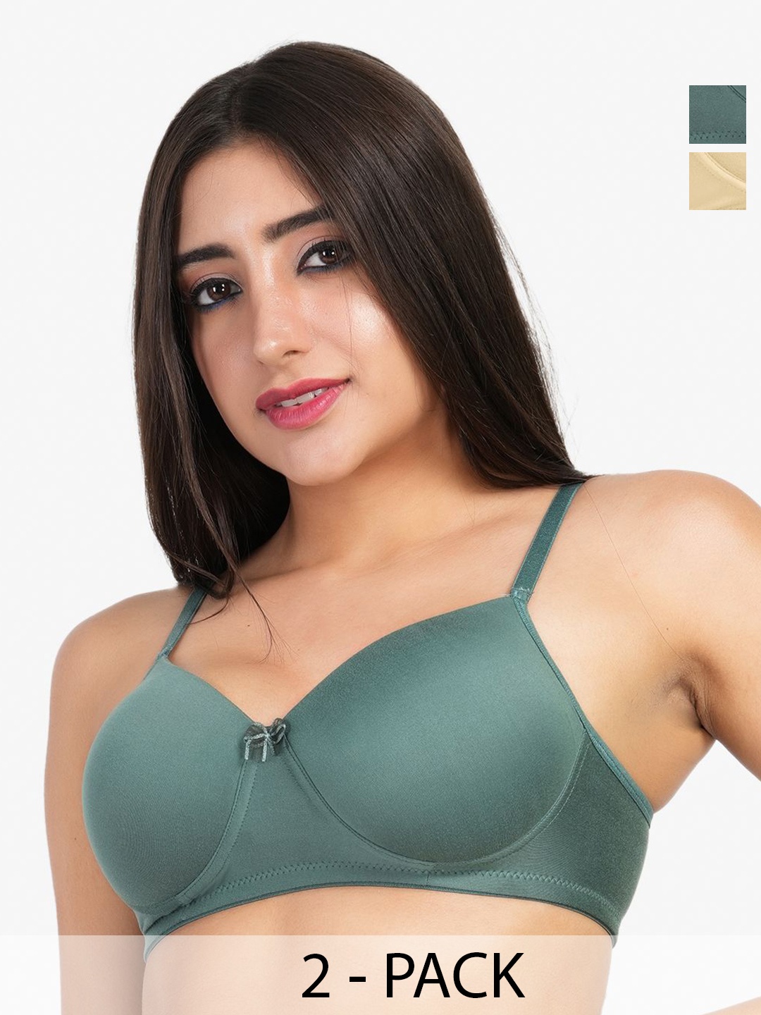 

LADYLAND Bra Full Coverage Lightly Padded, Green