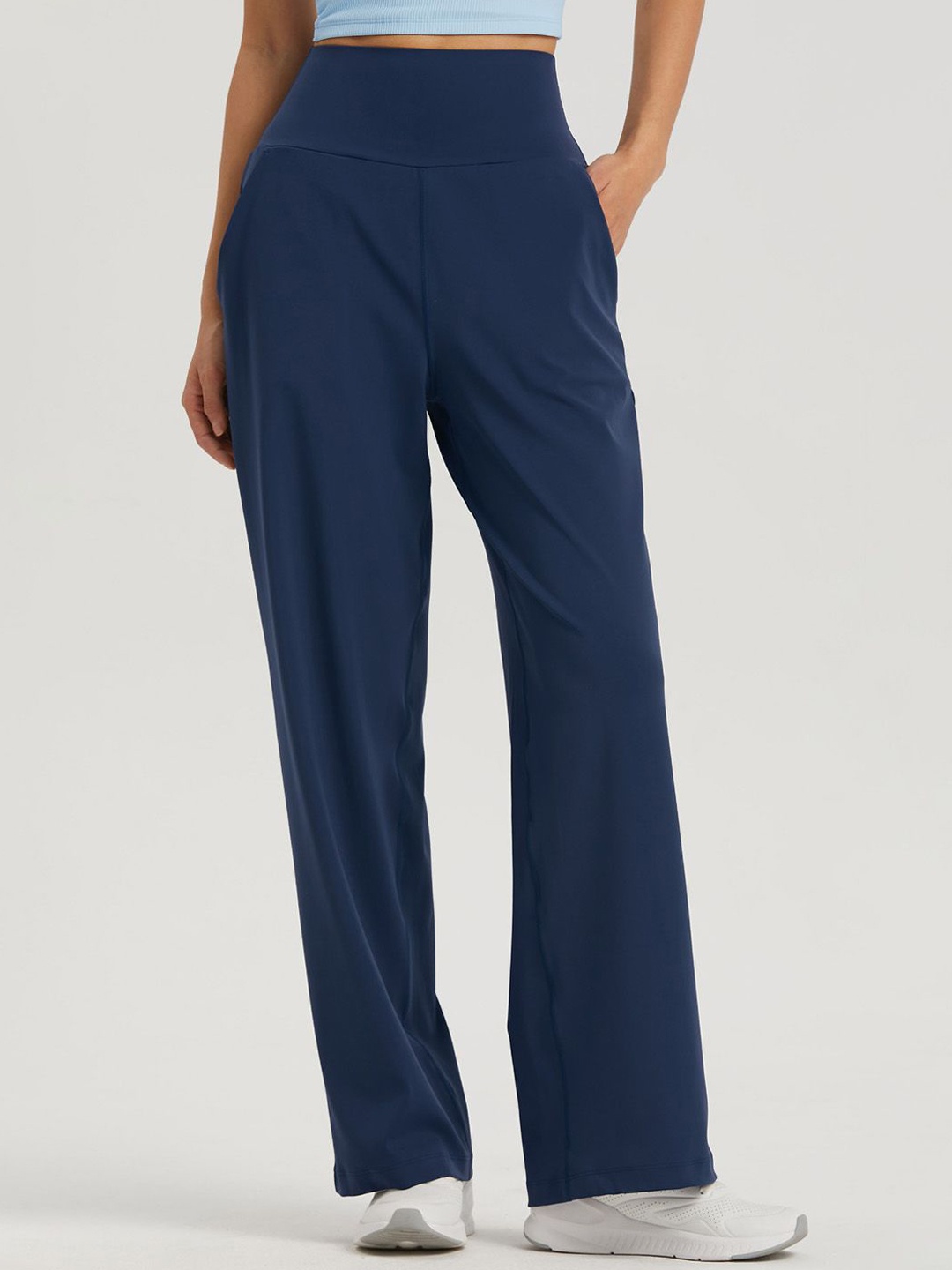 

StyleCast Women Straight Fit Track Pants, Navy blue