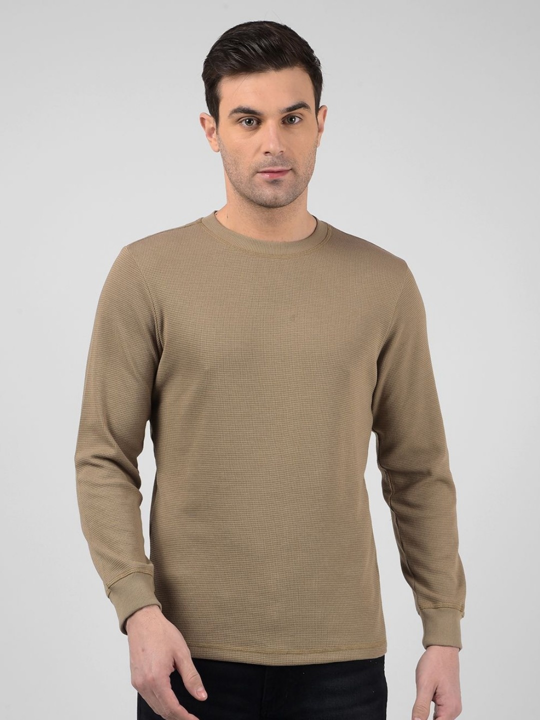 

Numero Uno Men Solid Round Neck Regular Fit Cotton T-shirt, Brown