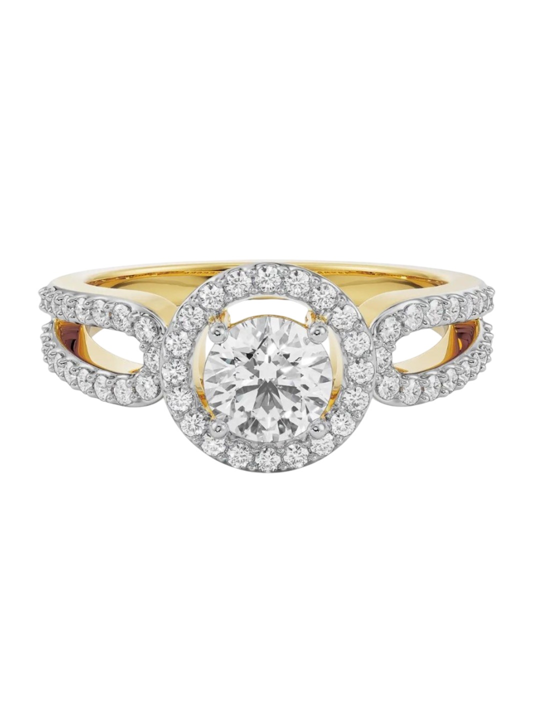 

Emori Nikki Halo Diamond Ring, Gold