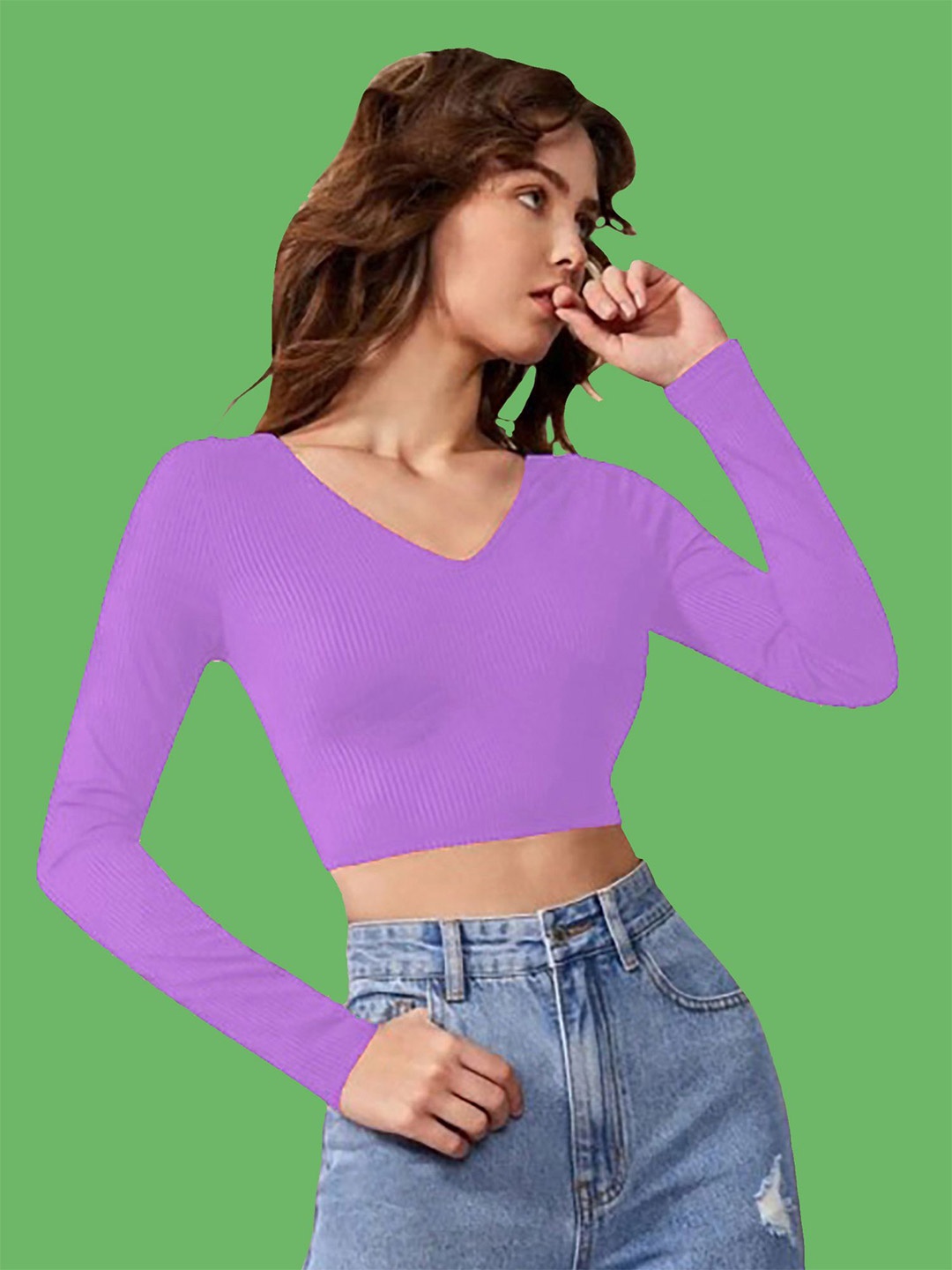 

Dream Beauty Fashion Crop Top, Lavender