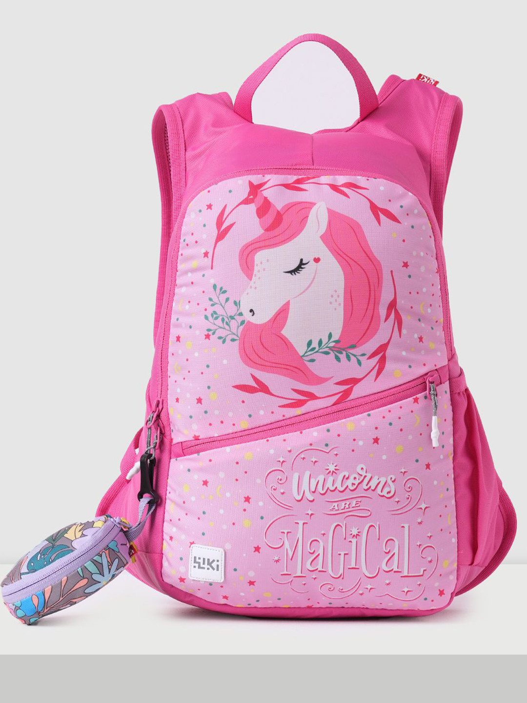 

Wildcraft Girls Brand Logo Backpack, Pink