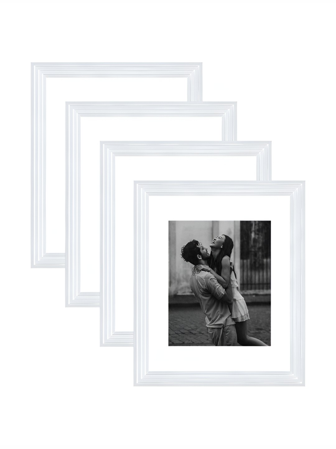 

Art Street White 2 to 4 Pieces Wood Wall Photo Frames