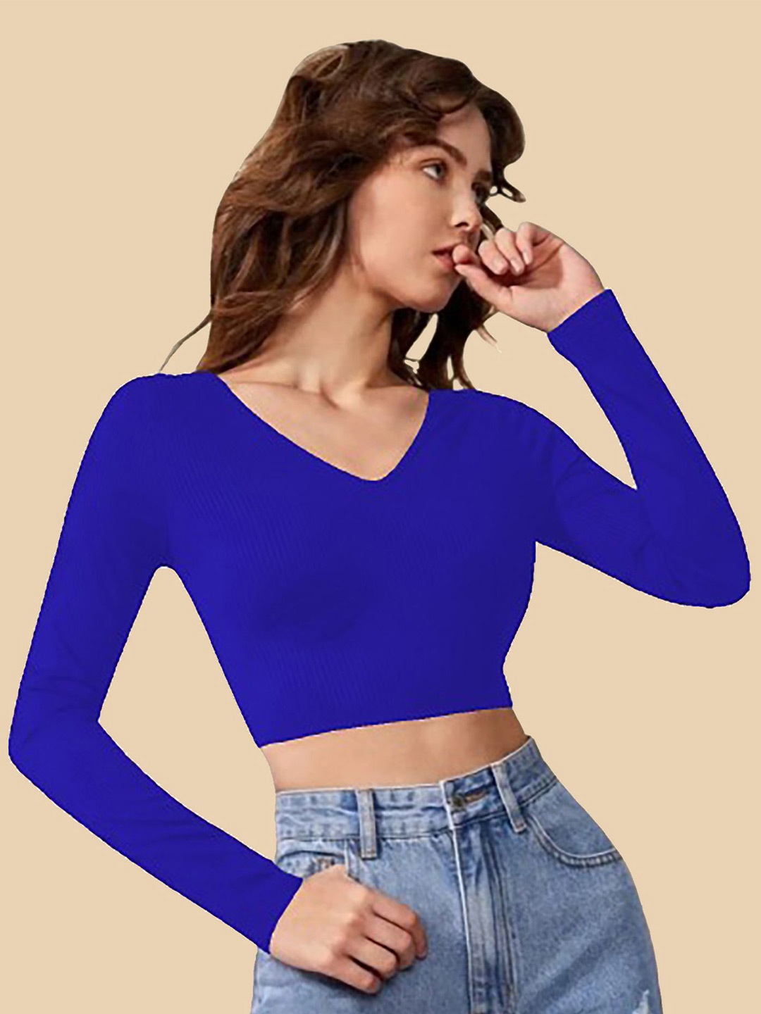 

Dream Beauty Fashion Crop Top, Blue