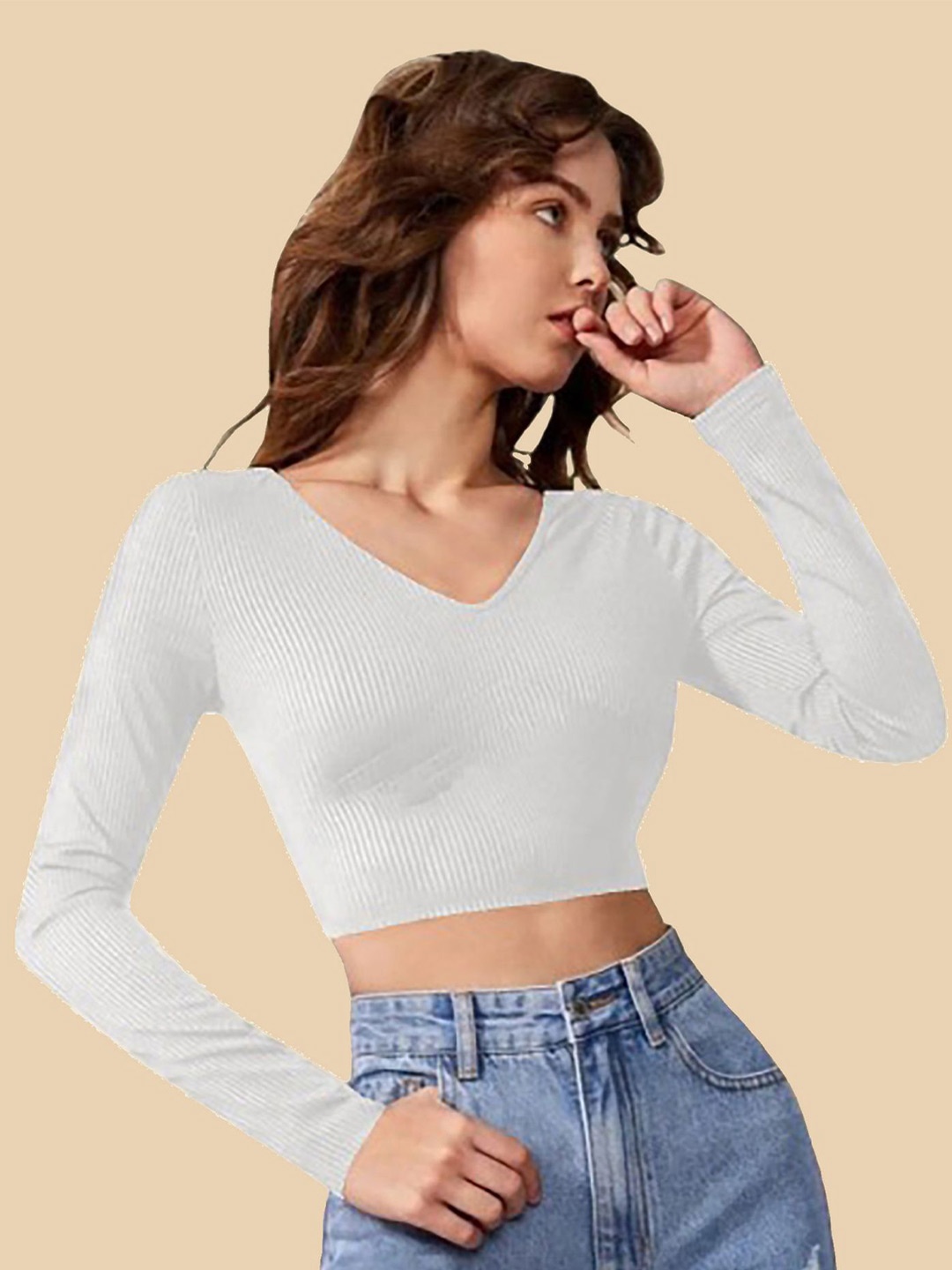 

Dream Beauty Fashion Crop Top, White