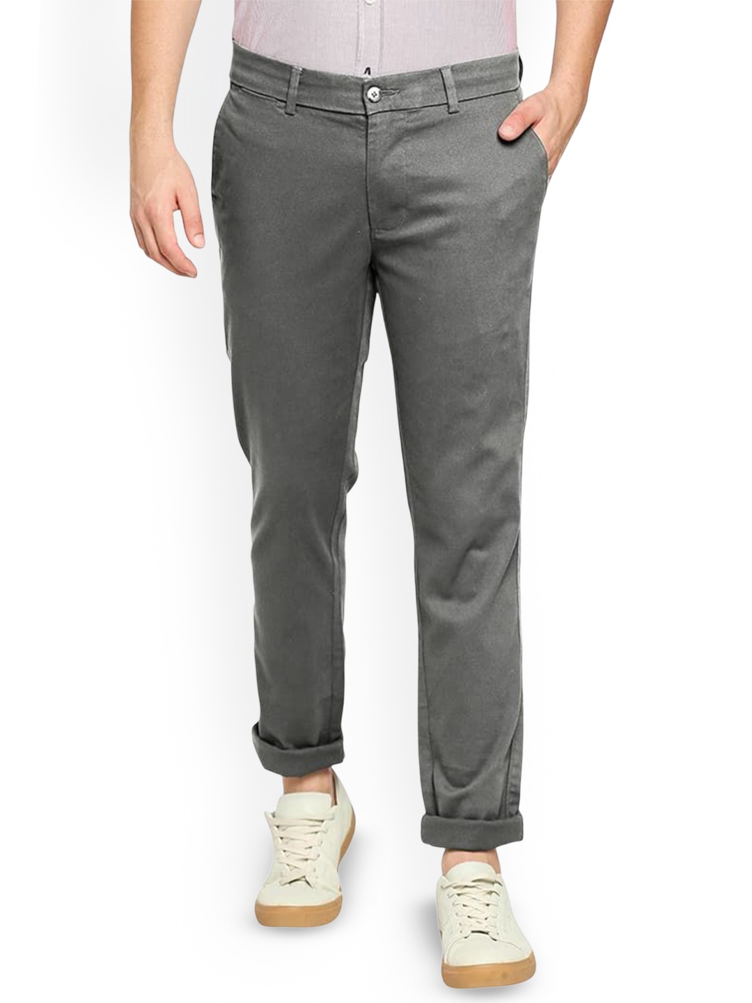 

Basics Men Comfort Trousers, Grey