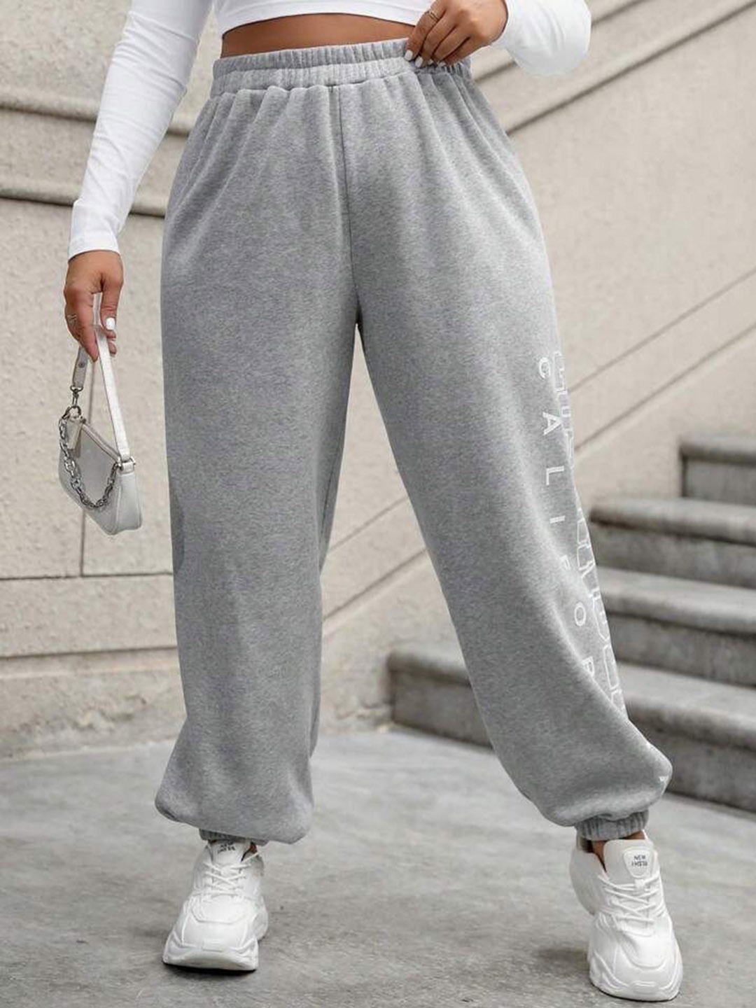 

TABADTOD Women Relaxed Loose Fit Easy Wash Joggers Trousers, Grey