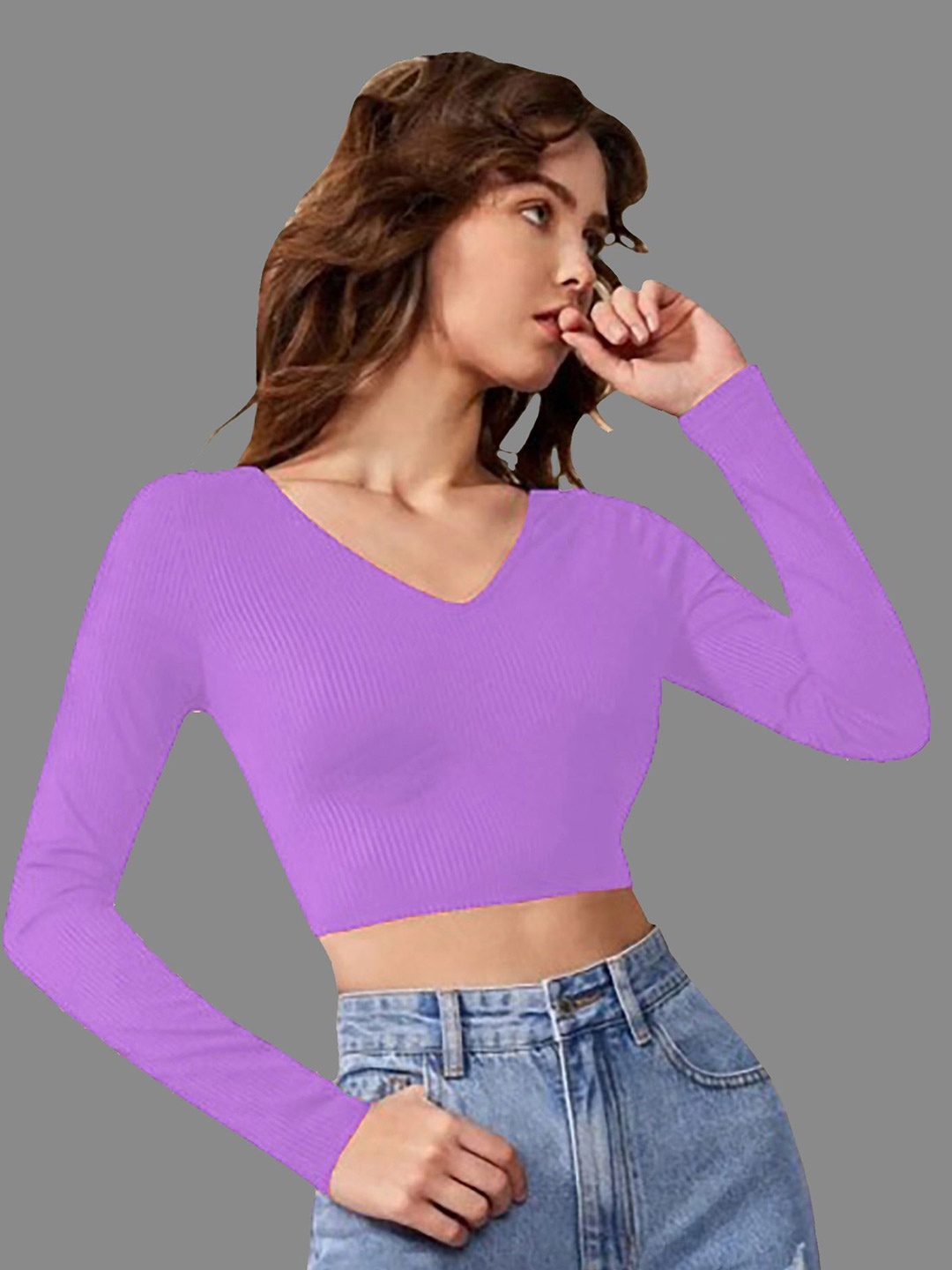 

Dream Beauty Fashion Crop Top, Lavender