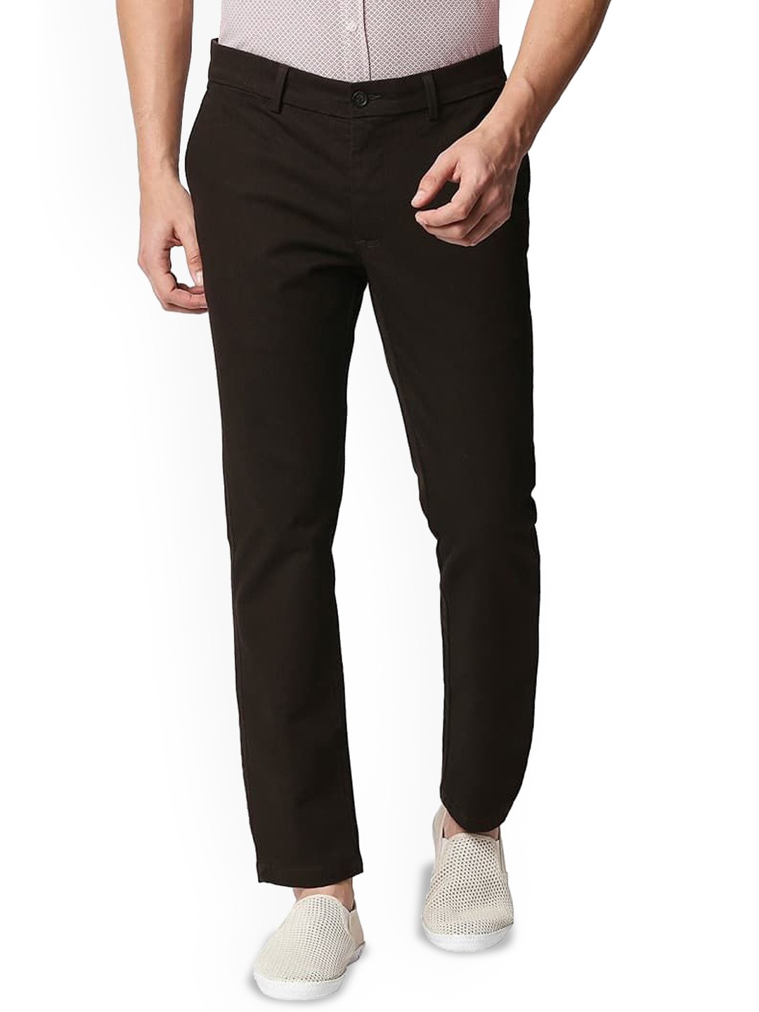 

Basics Men Comfort Trousers, Brown