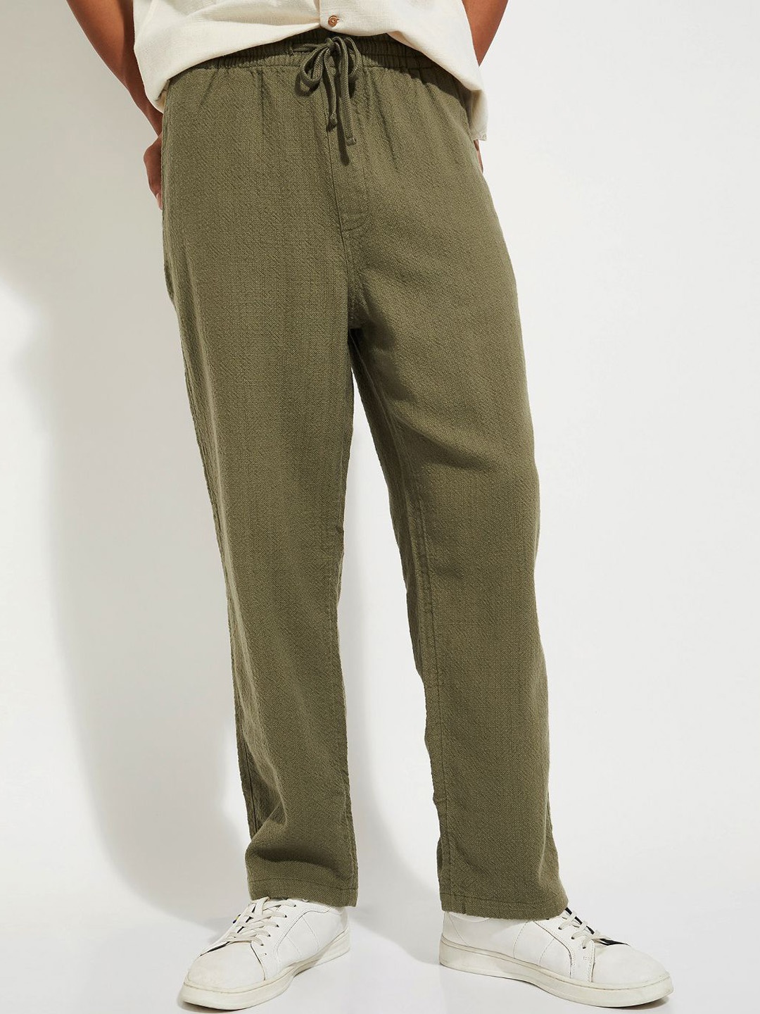 

max Men Trousers, Green