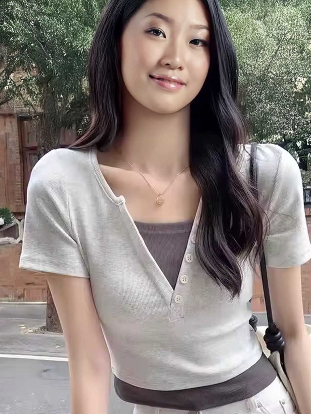 

StyleCast Top, Grey