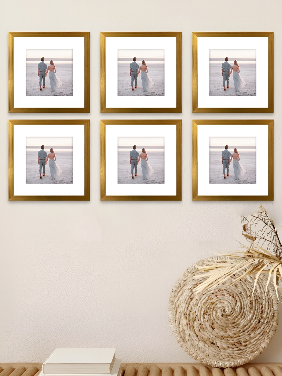 

Art Street Gold-Toned 1 Pieces MDF Table Photo Frames
