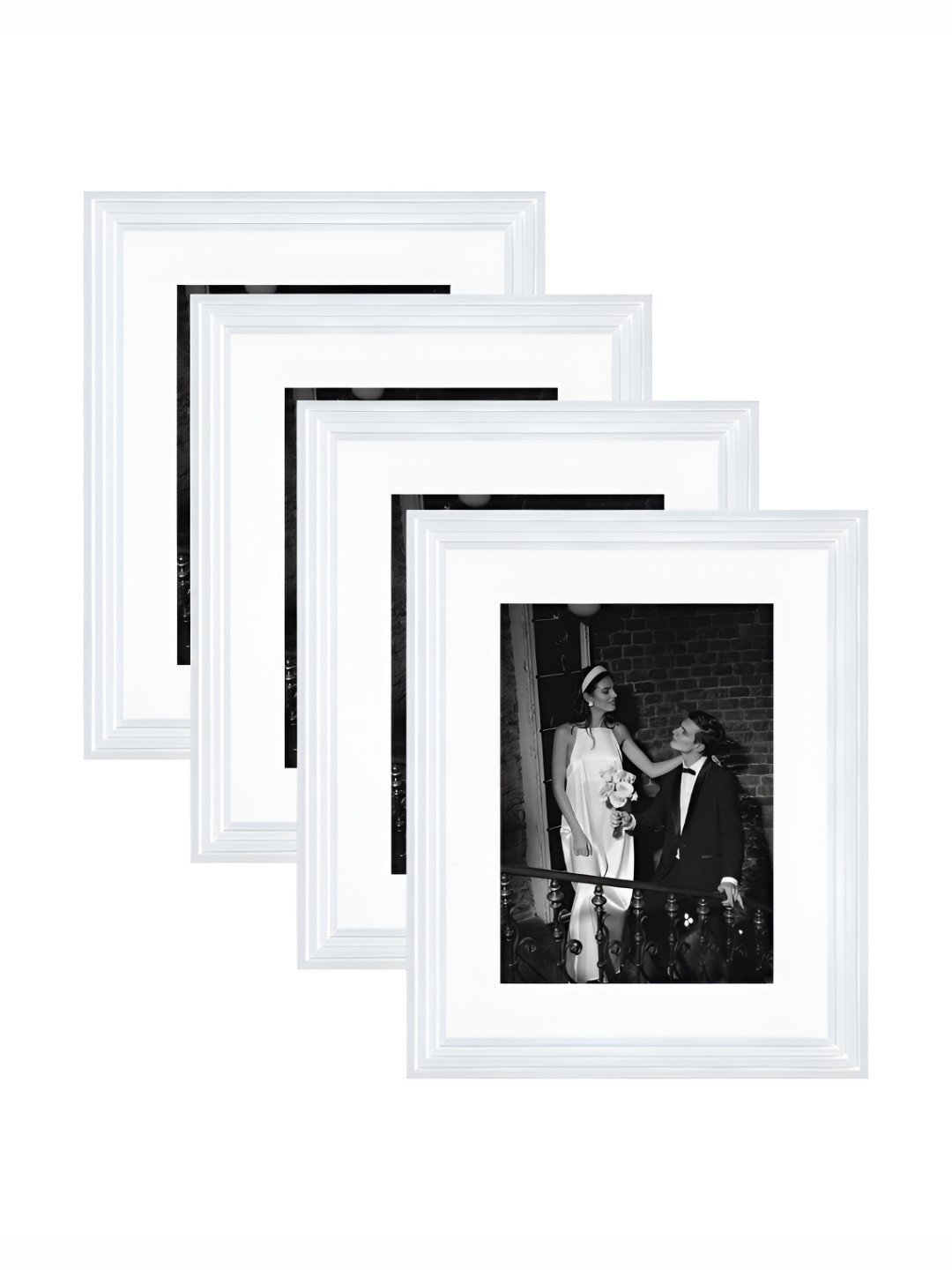

Art Street White 2 to 4 Pieces Wood Wall Photo Frames