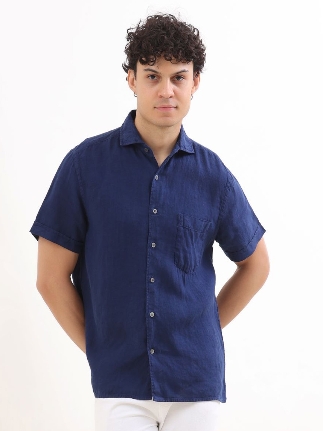 

Terra Luna Men Opaque Casual Shirt, Blue