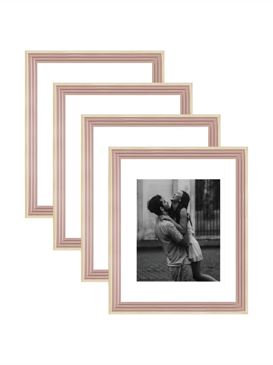 

Art Street Pink & White 2 to 4 Pieces Wood Wall Photo Frames