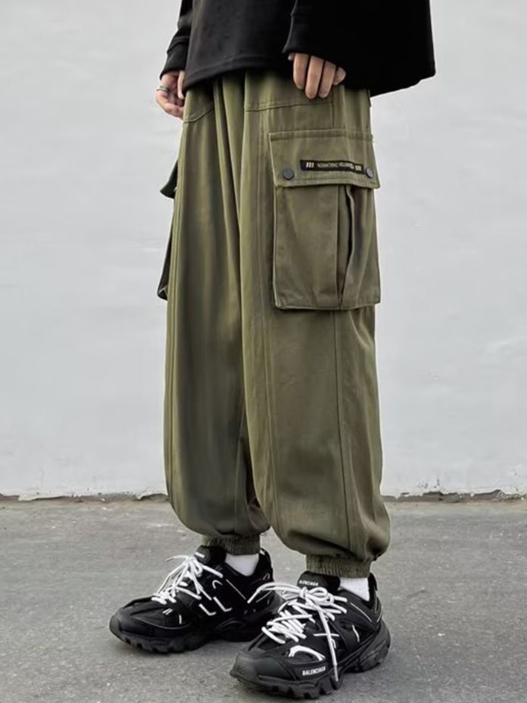 

StyleCast Men Joggers Trousers, Olive