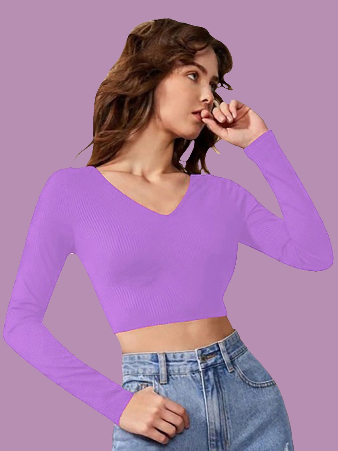 

Dream Beauty Fashion Crop Top, Lavender