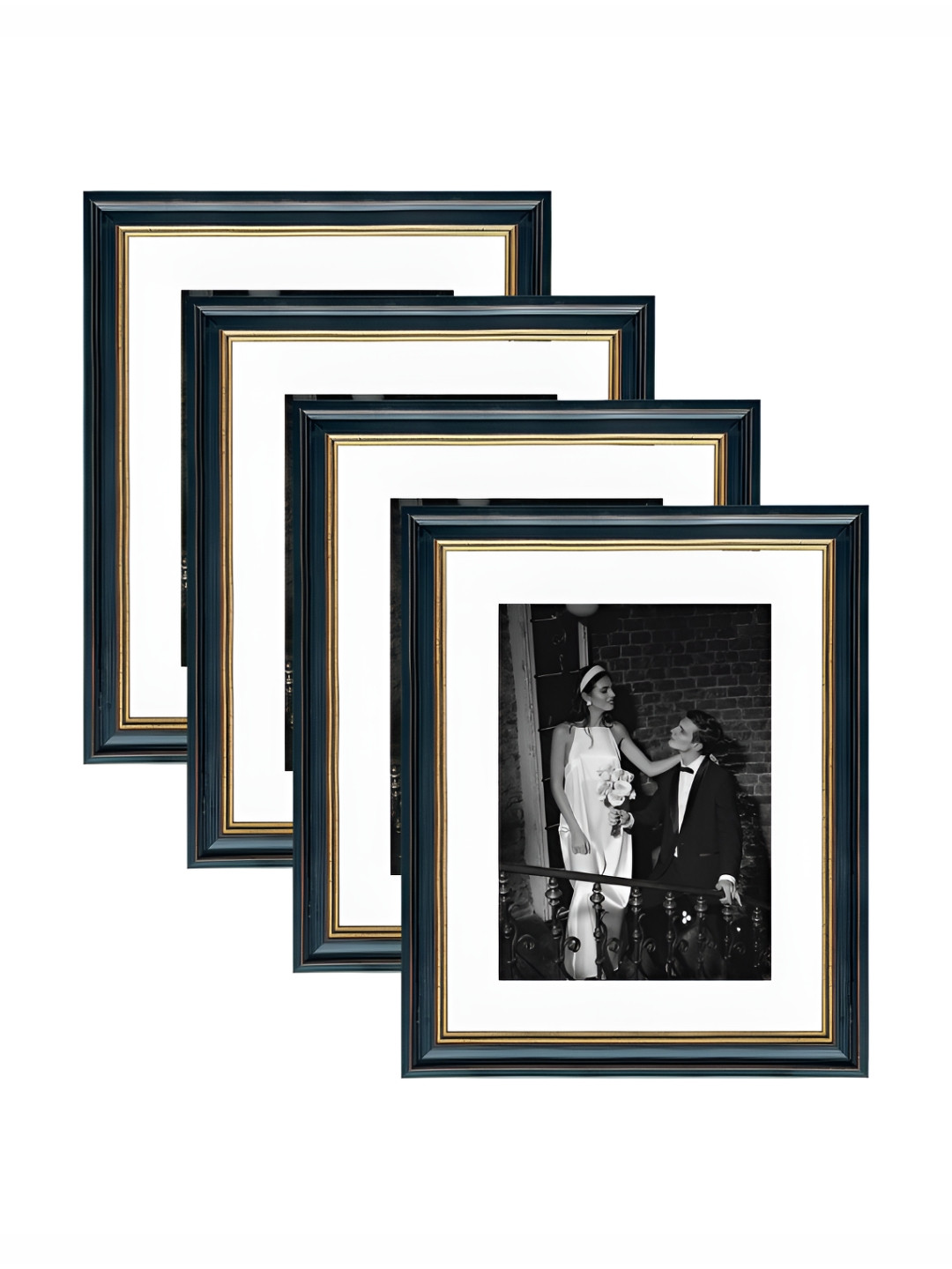 

Art Street Black & White 2 to 4 Pieces Wood Wall Photo Frames