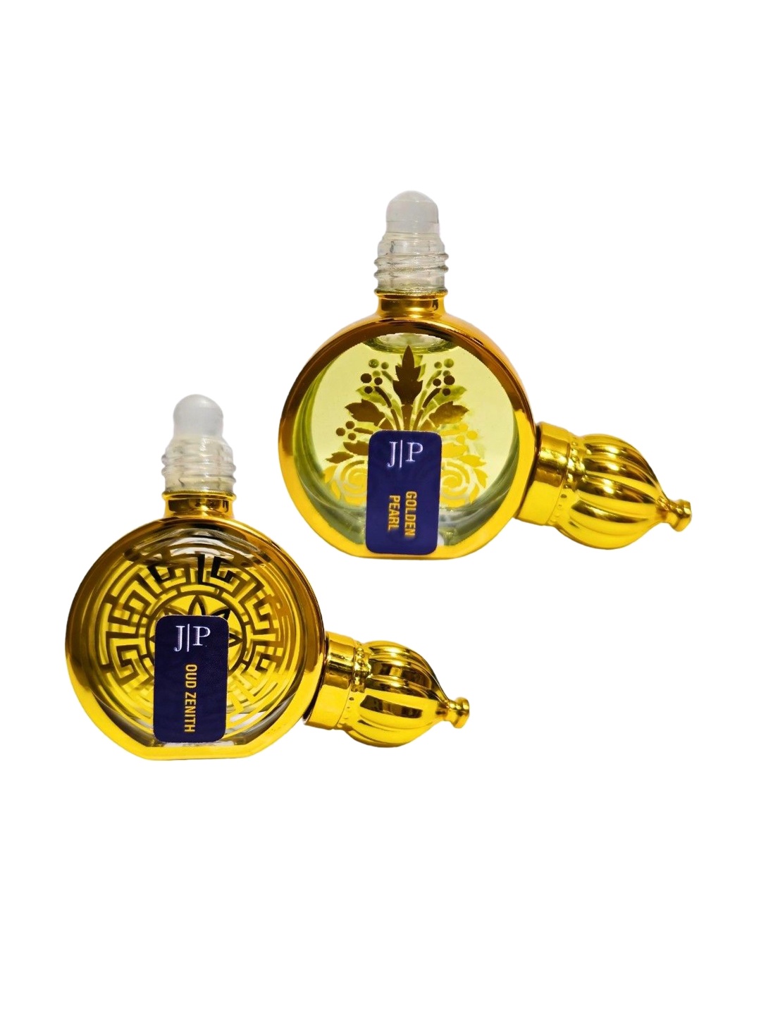 

Jeval Set Of 2 Oud Zenith & Golden Pearl Alcohol Free Attar - 10 ml Each, Na