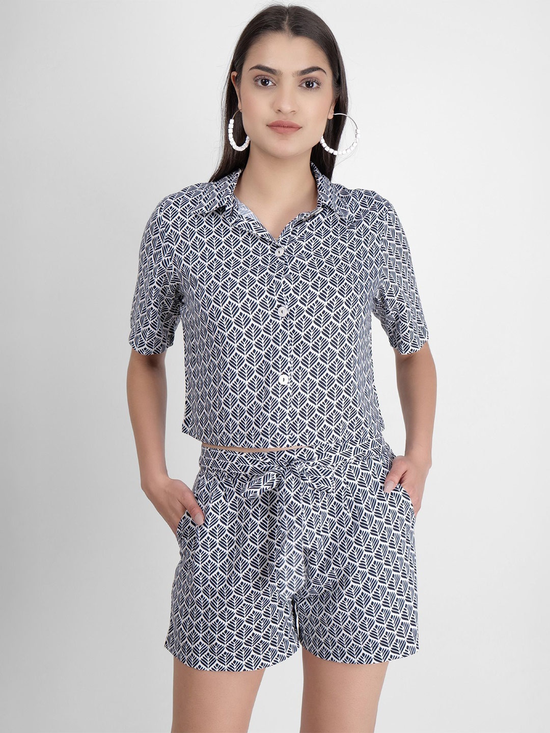 

Street22 Printed Jumpsuit, Blue