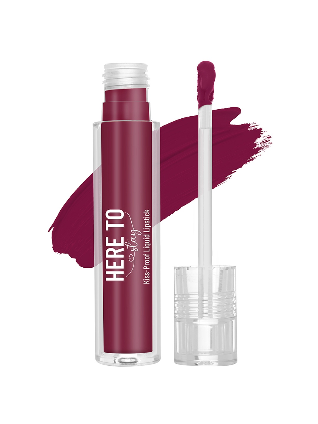 

SWISS BEAUTY Here To Stay Matte Liquid Lipstick 3ml - Fine Wine 12, Purple