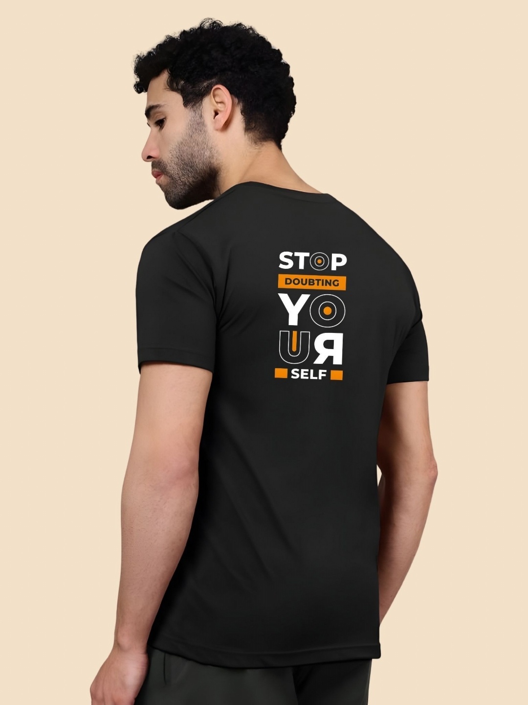 

SZN Men Typography Printed Round Neck Cotton T-shirt, Black