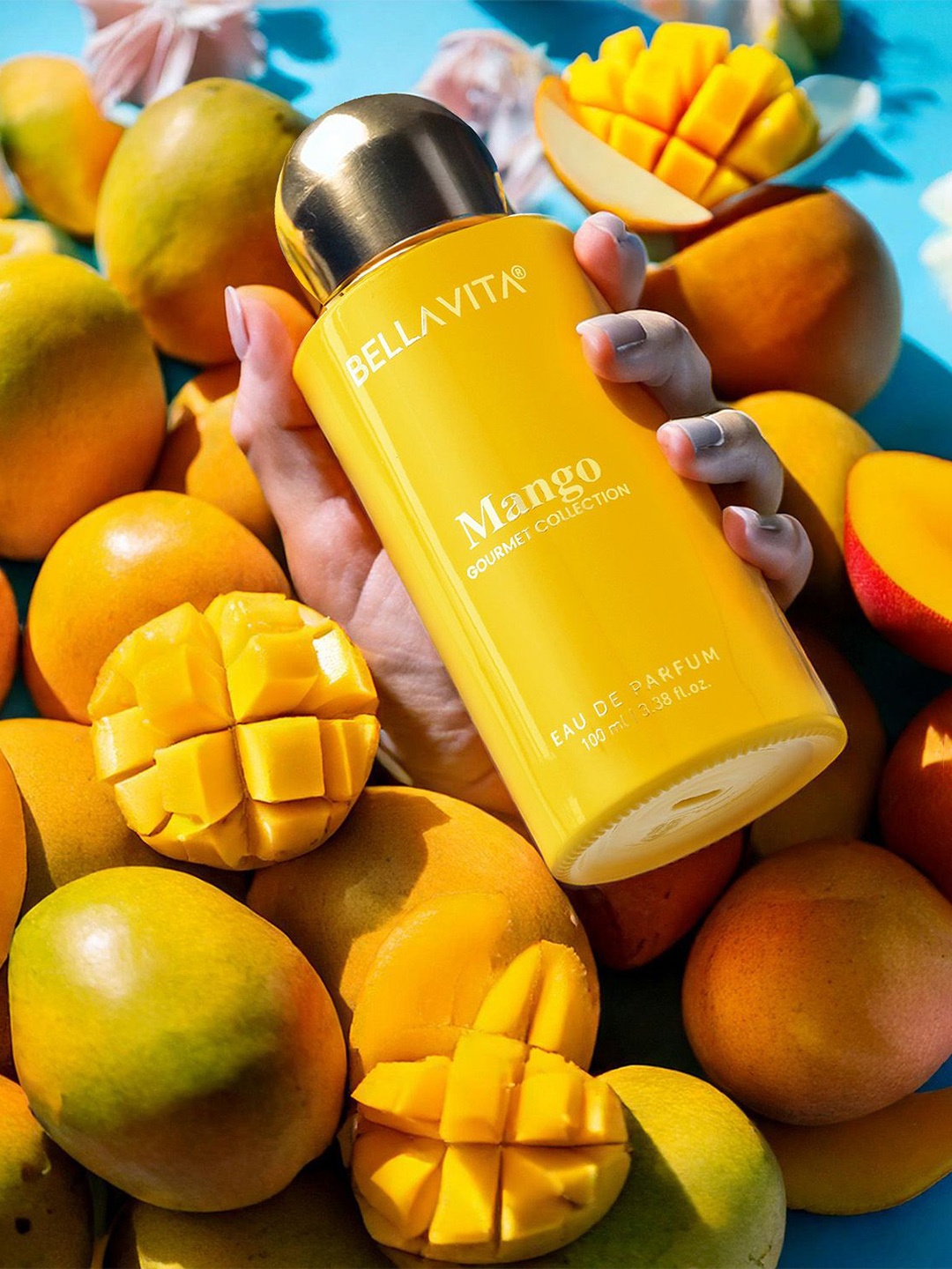 

Bella Vita Organic Mango Gourmet Long Lasting Eau De Parfum- 100 ml, Gold