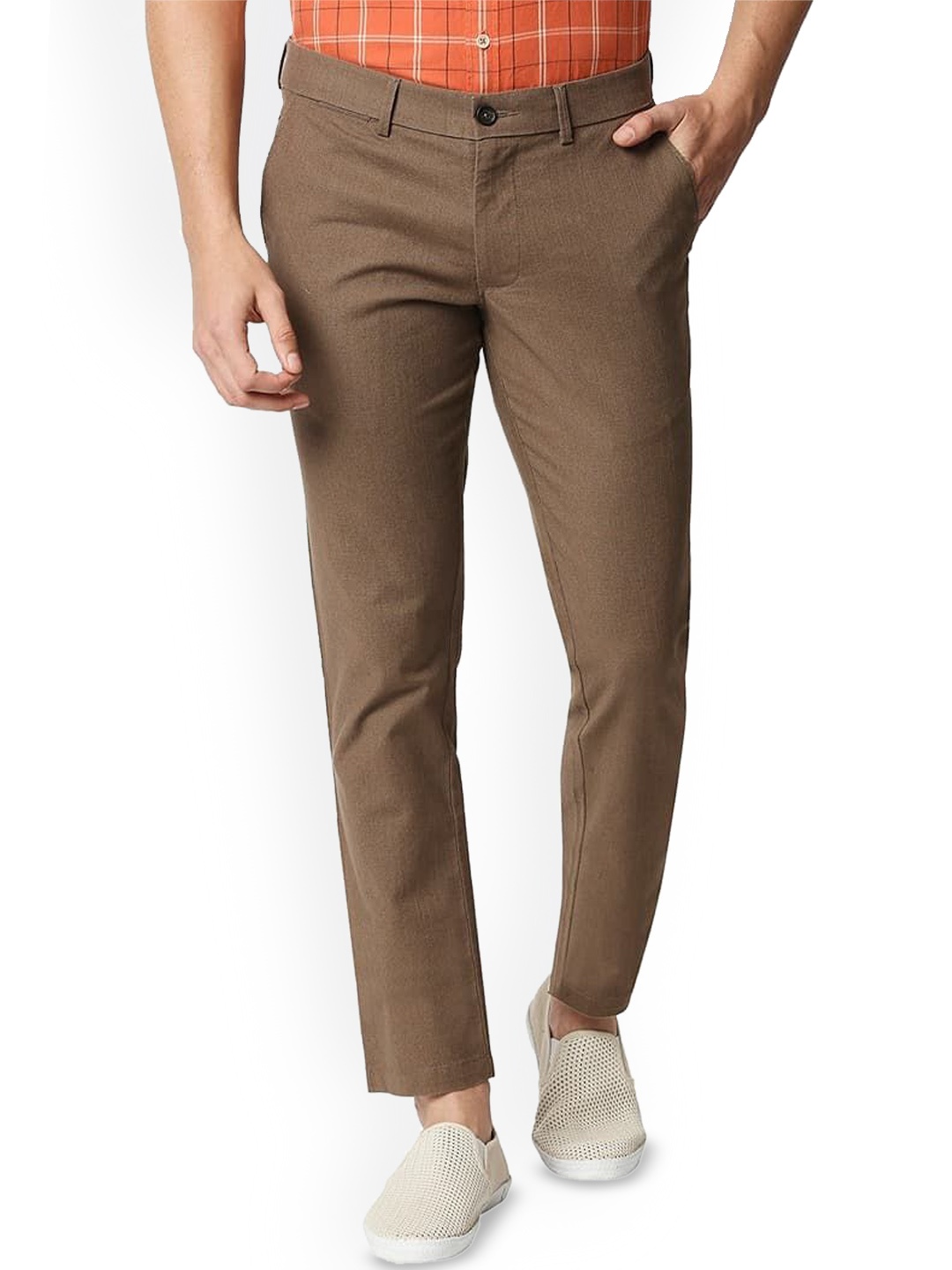 

Basics Men Comfort Trousers, Brown