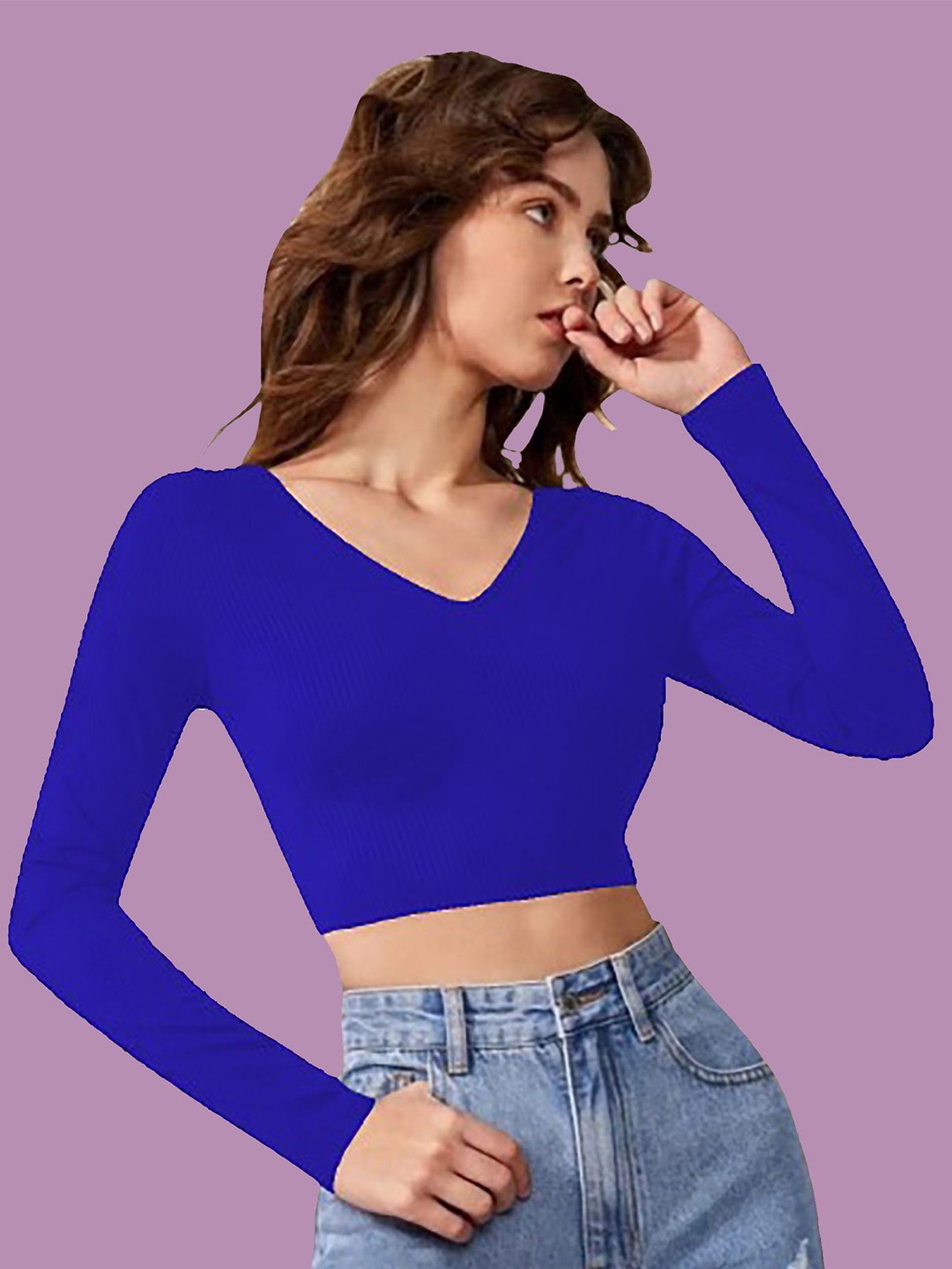 

Dream Beauty Fashion Crop Top, Blue